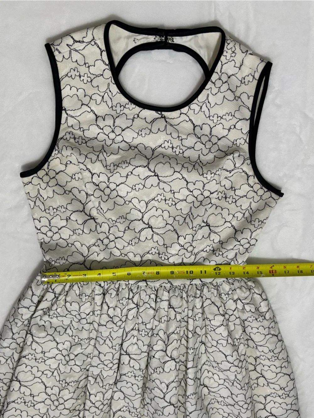 KATE SPADE New York Sleeveless Floral Lace Fit & Flare Midi Dress